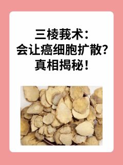 三棱莪术：会让癌细胞扩散？真相揭秘！