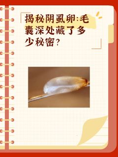 揭秘阴虱卵：毛囊深处藏了多少秘密？