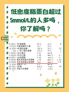 低密度脂蛋白超过5mmol/L的人多吗？