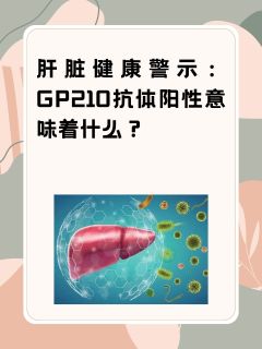 肝脏健康警示：GP210抗体阳性意味着什么？