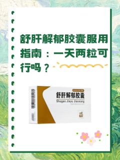 舒肝解郁胶囊服用指南：一天两粒可行吗？