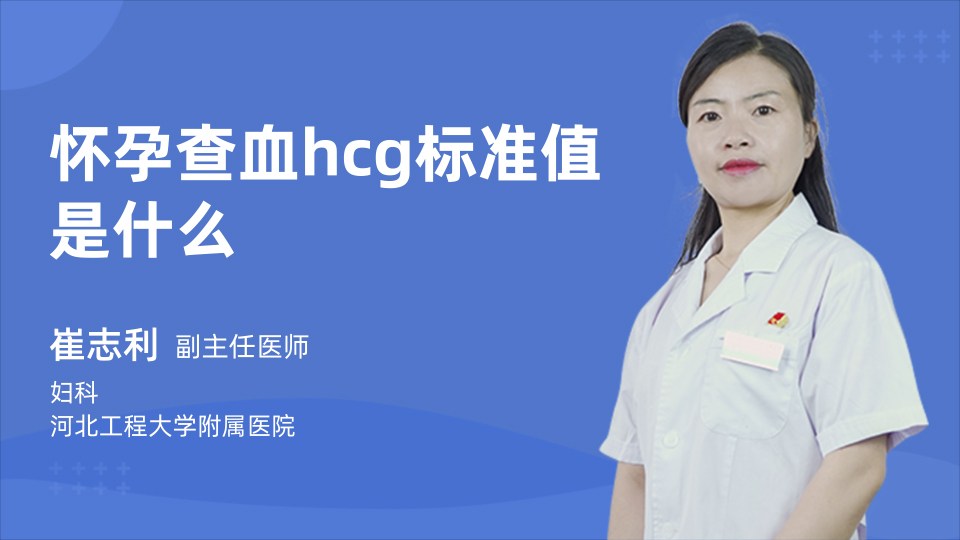 怀孕查血hcg标准值|是什么